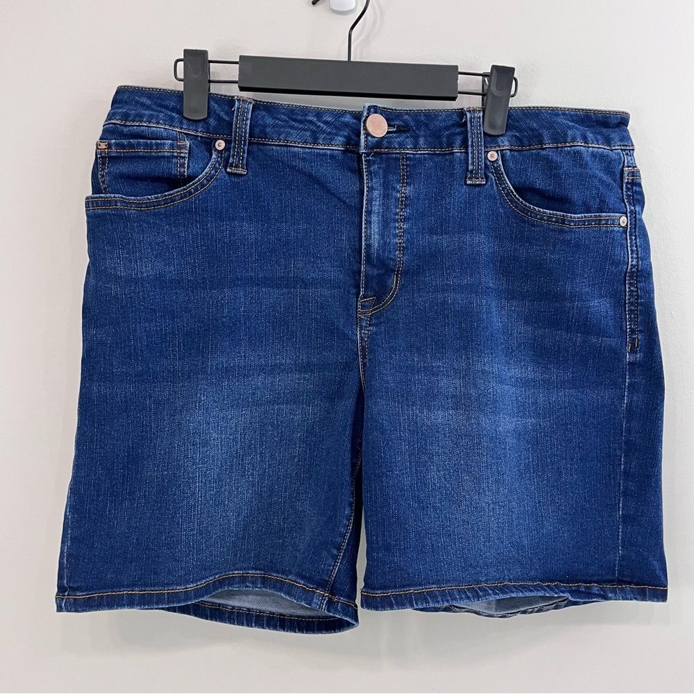Seven 7 Weekend Short Denim Blue Size 14 Jean Shorts Jorts